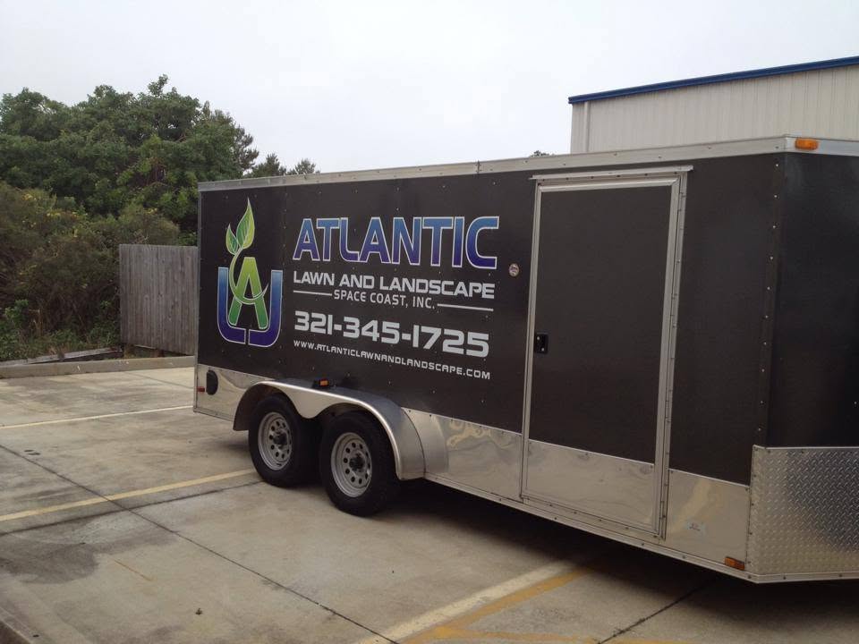 Atlantic Lawn and Landscape trailer graphics
