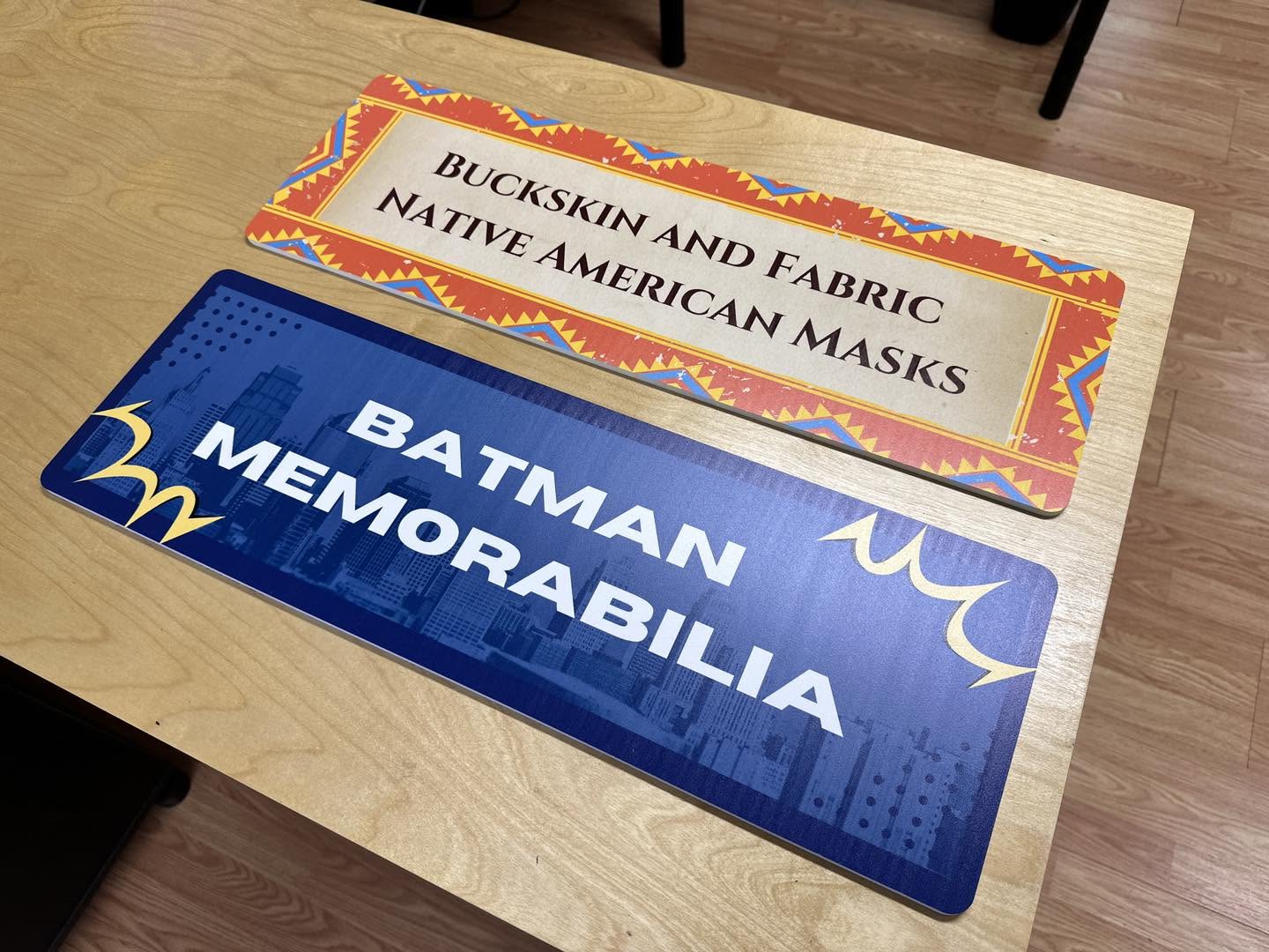 Custom printed display panels